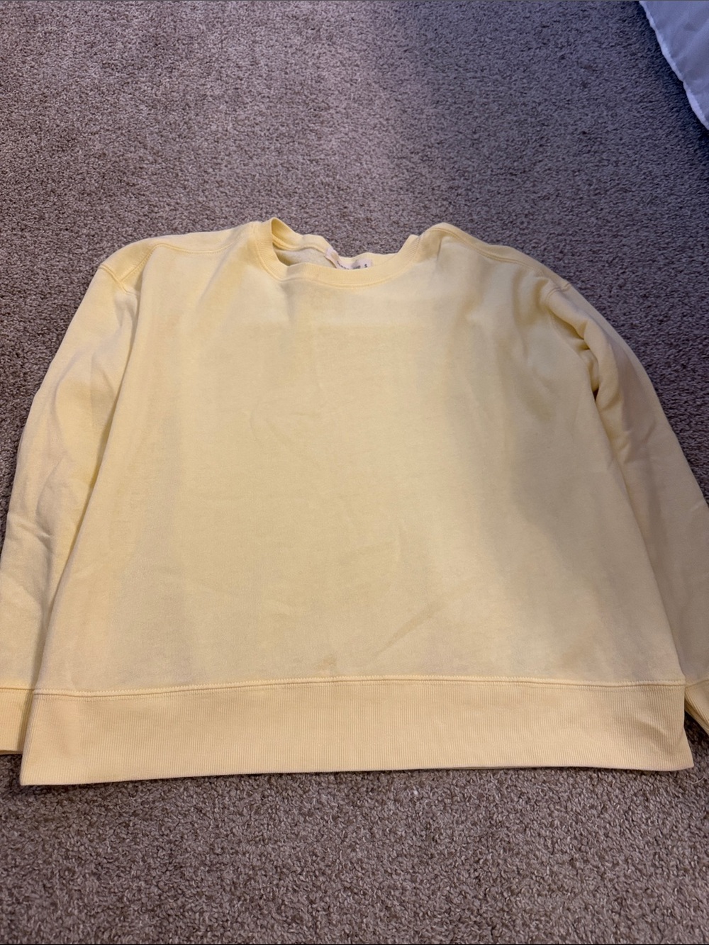 Yellow Crewneck Women's Sweater
